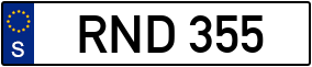 Trailer License Plate